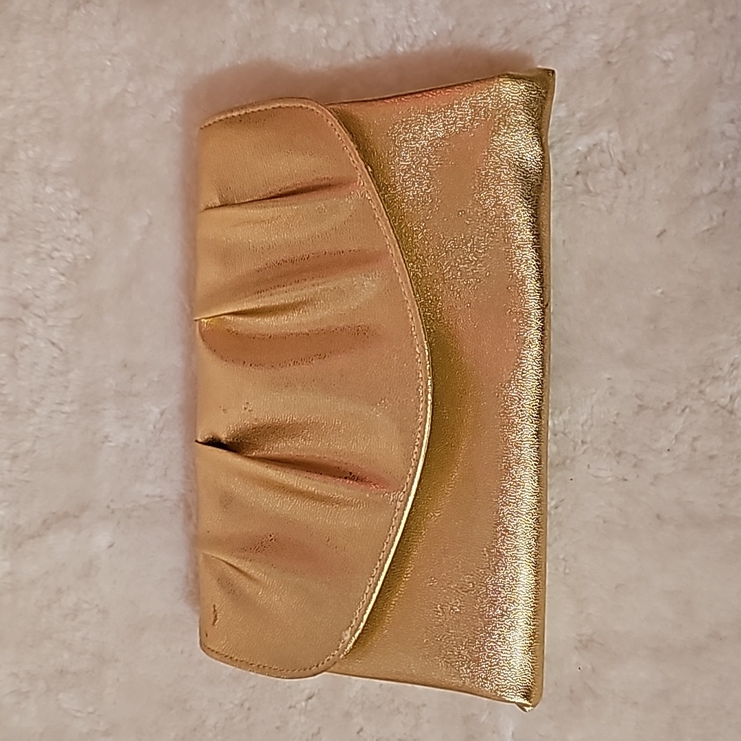 Vintage 1978 Avon Polished Gold Clutch